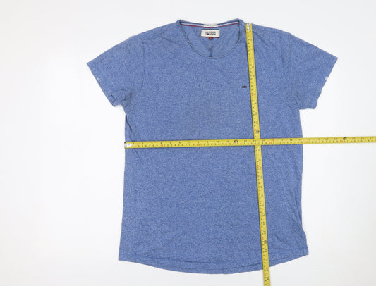 Tommy Hilfiger Men’s Blue Cotton Jersey Crew Neck T-Shirt Size L