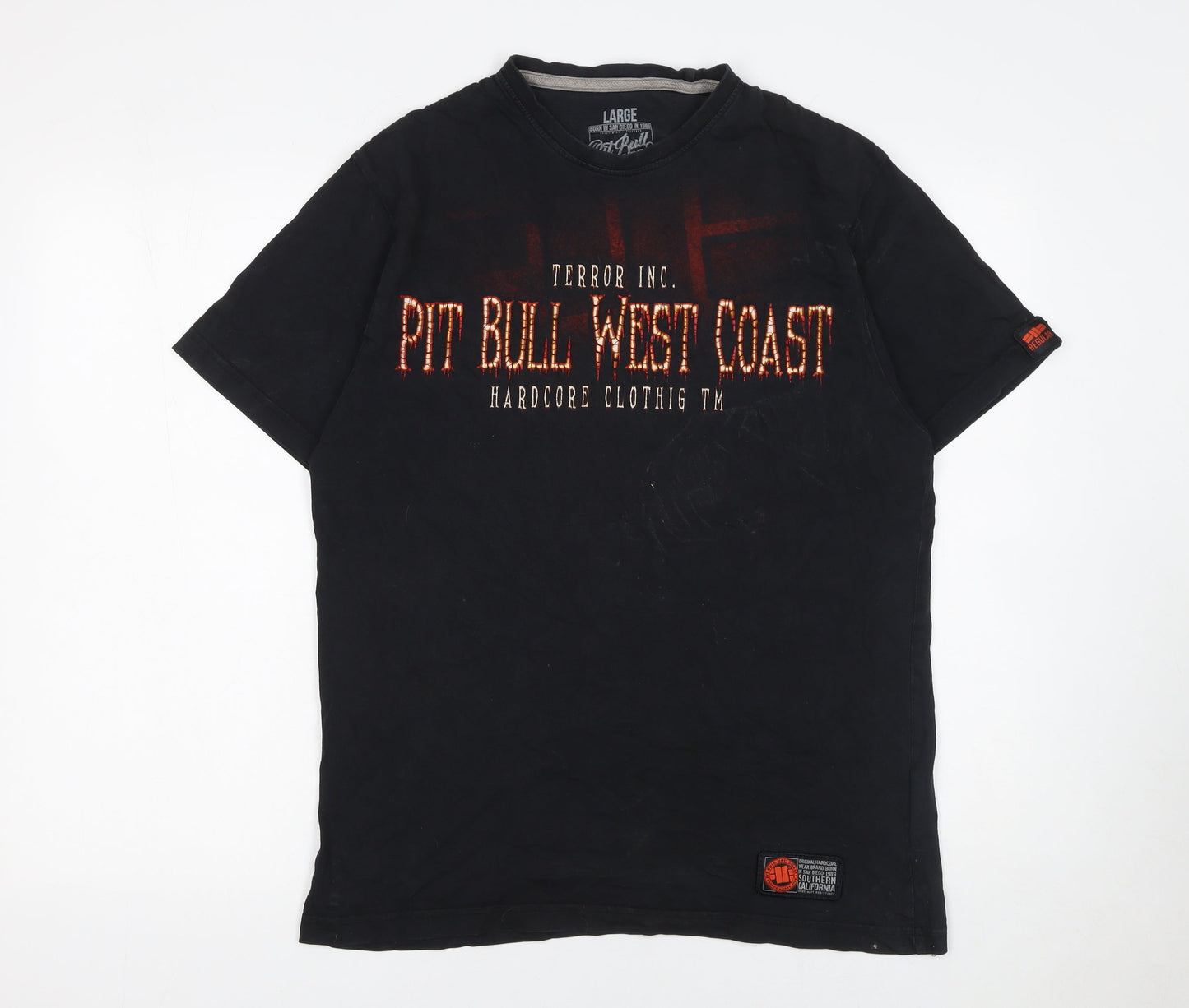 Pit Bull West Coast Men’s Black Large Gothic Graphic T-Shirt