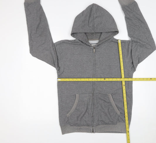 Cotton On Men's Grey Full Zip Hoodie Size S Fleece Casual Sportswear