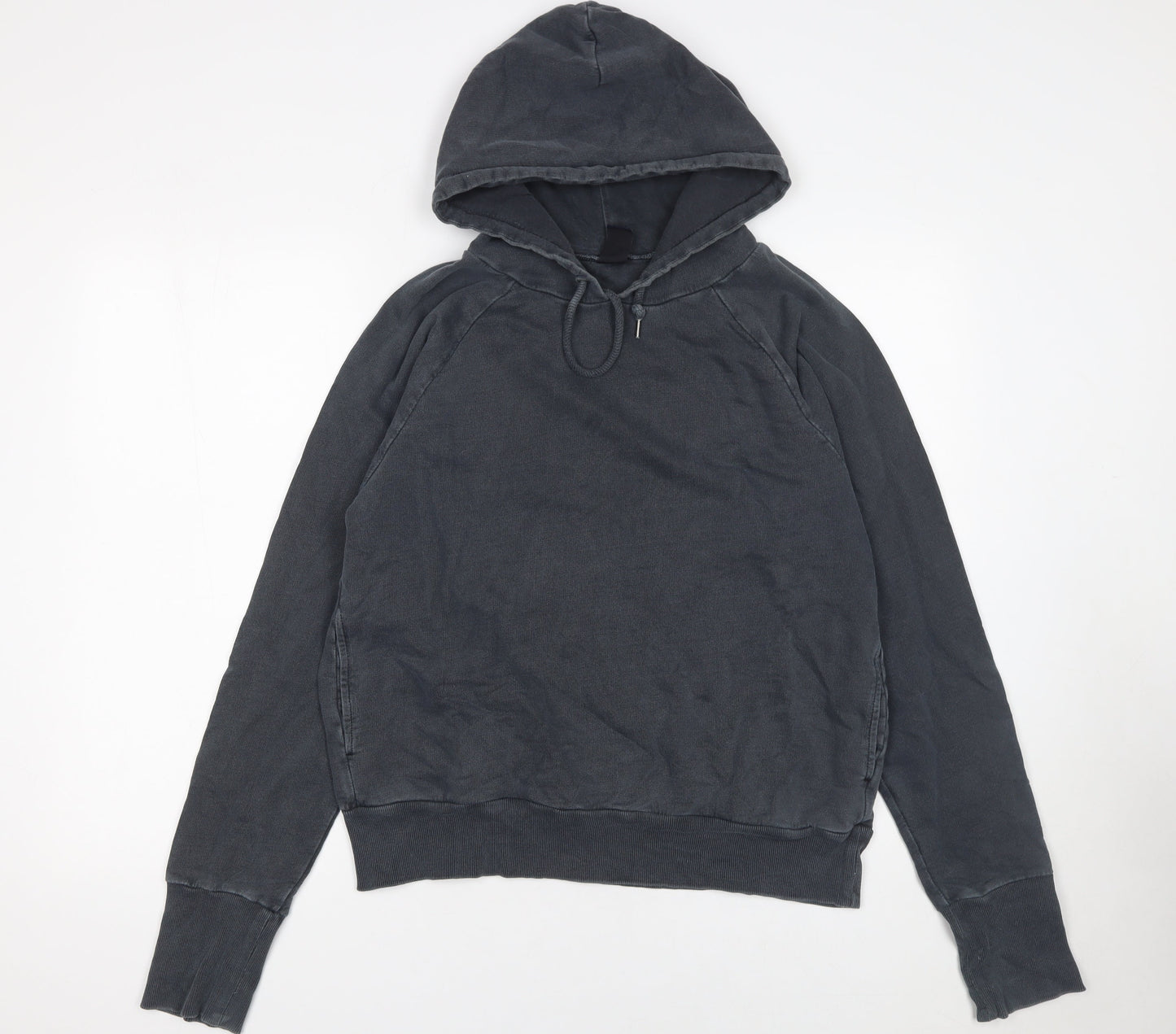 GAP Women’s Black Pullover Hoodie L Relaxed Fit Cotton Blend