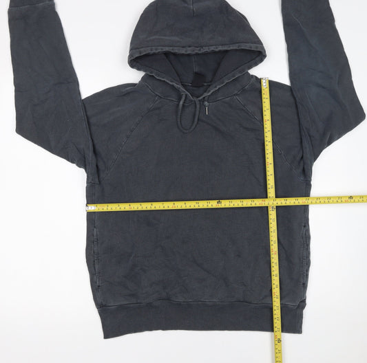 GAP Women’s Black Pullover Hoodie L Relaxed Fit Cotton Blend