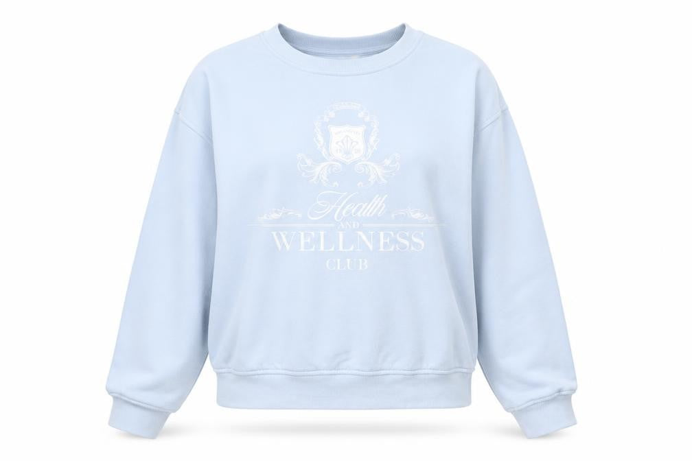 H&M Women's Blue Health & Wellness Club Cotton Blend Sweatshirt M