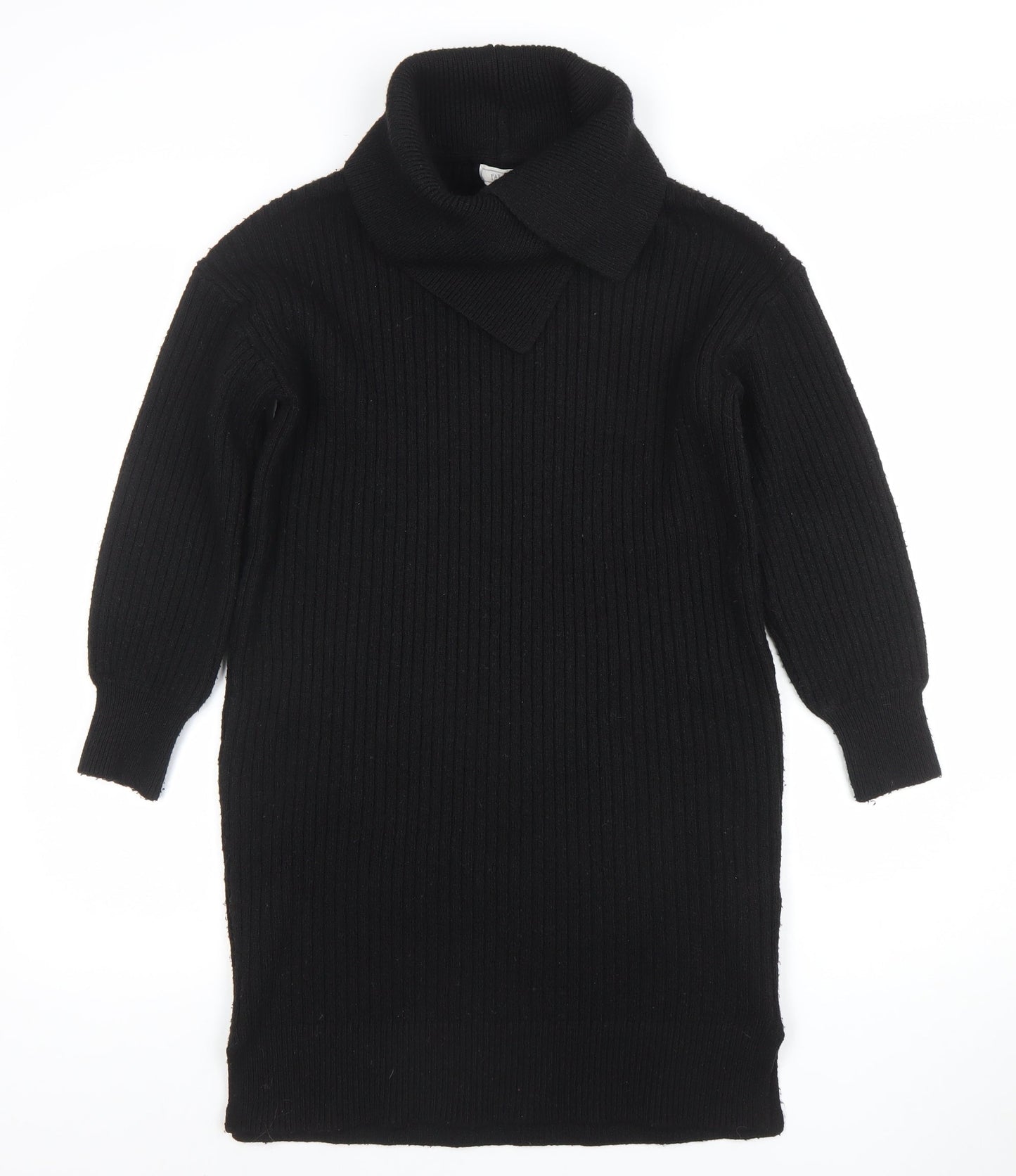 Fat Face Women’s Black Knit Collared Sweater Dress Size M