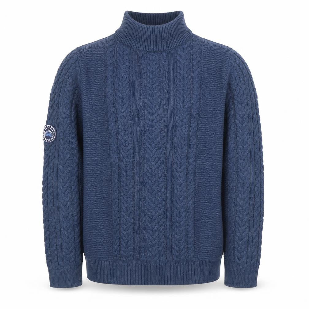 Next Boys Blue Cable Knit 1/4 Zip Jumper 13 Years Cotton Blend Winter