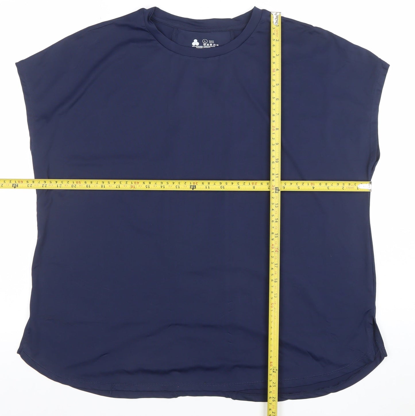 Dunnes Stores Womens Navy Blue L Basic Activewear T-Shirt