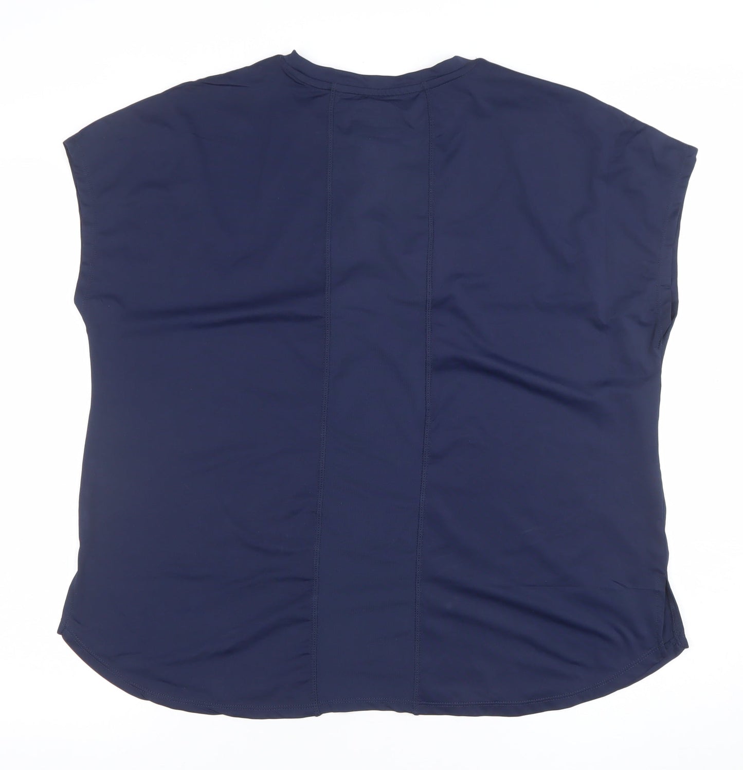 Dunnes Stores Womens Navy Blue L Basic Activewear T-Shirt