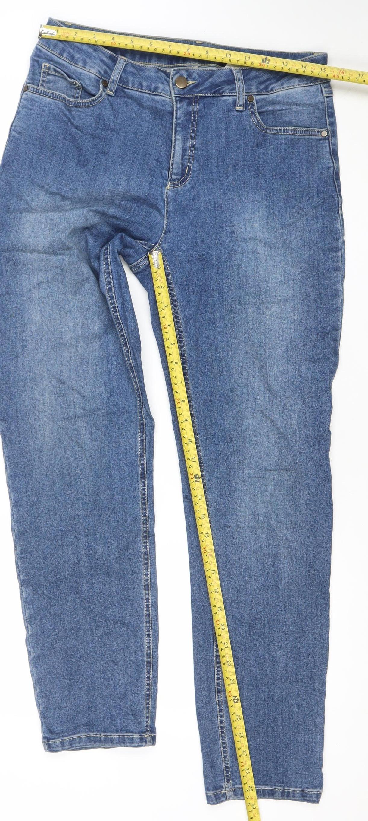 No2moro Women's Blue Straight Leg Jeans Size 4