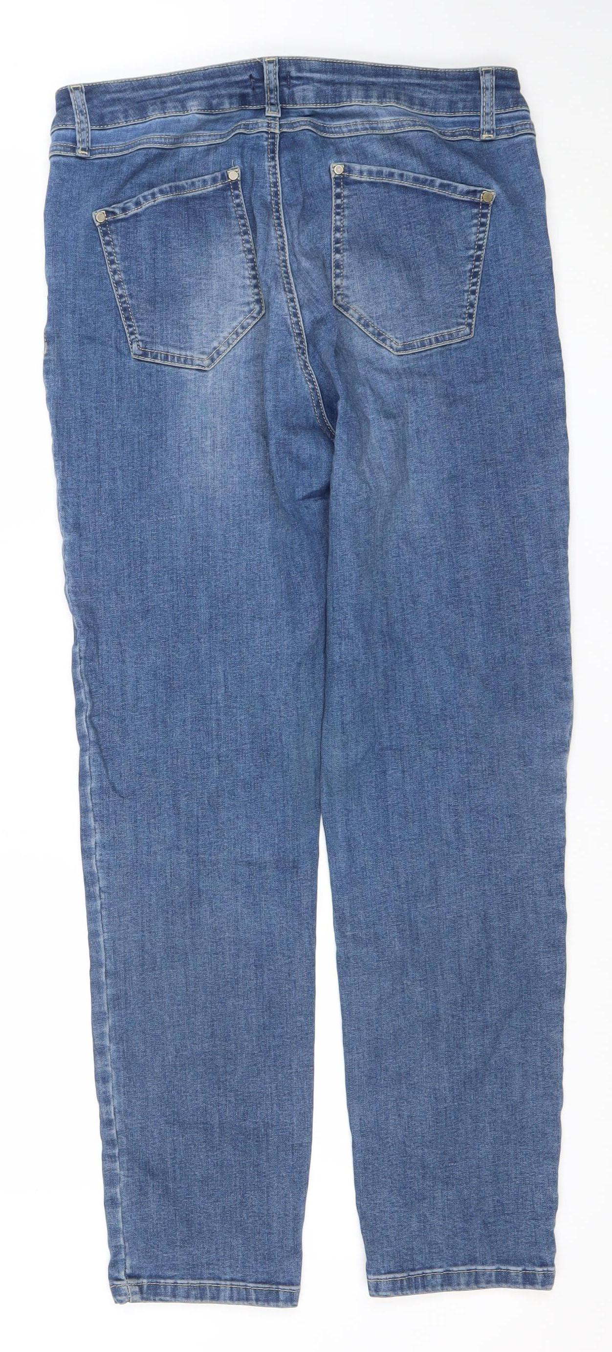 No2moro Women's Blue Straight Leg Jeans Size 4