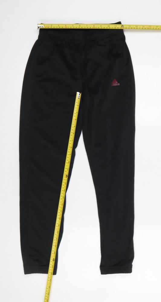 Adidas Boys Black 11-12 Years Jogger Sweatpants Primegreen Polyester