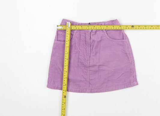 Mothercare Girls Purple Corduroy A-Line Skirt 3-4 Years