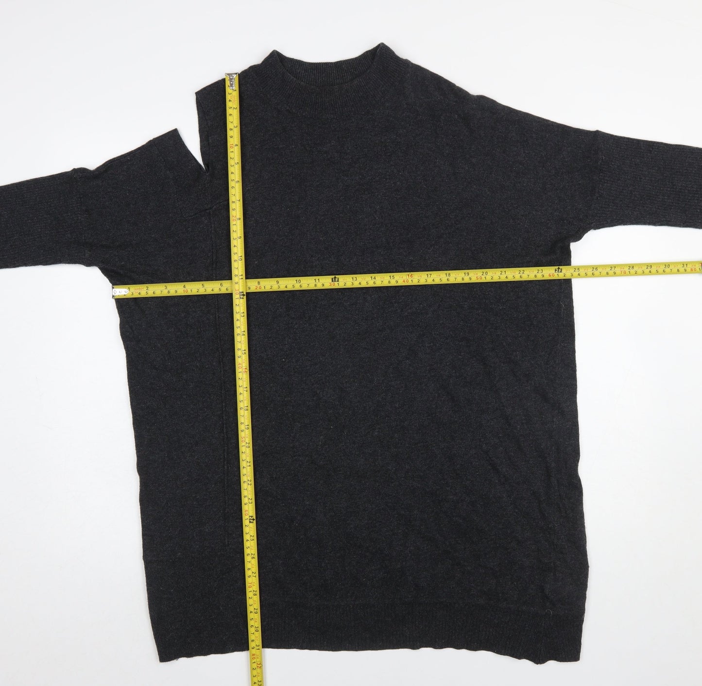 Mint Velvet Women Black Medium Cold Shoulder Knit Jumper