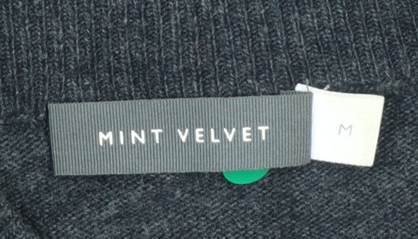 Mint Velvet Women Black Medium Cold Shoulder Knit Jumper