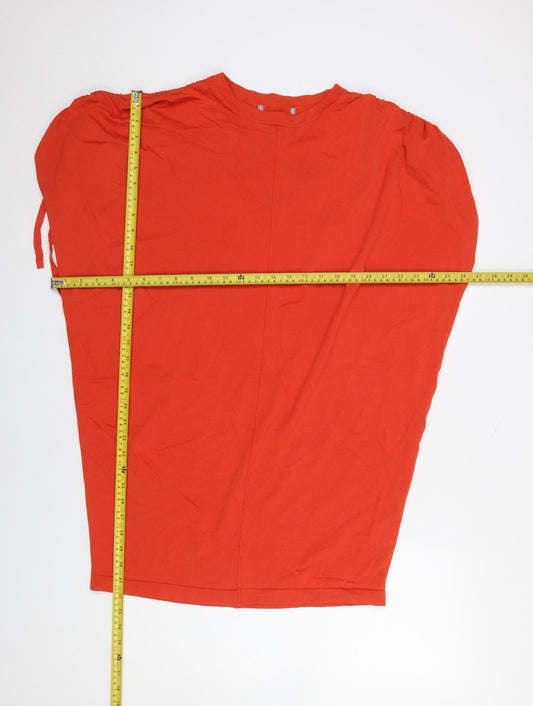 Oliver Bonas Women’s Red Cotton Tunic Blouse Size 8