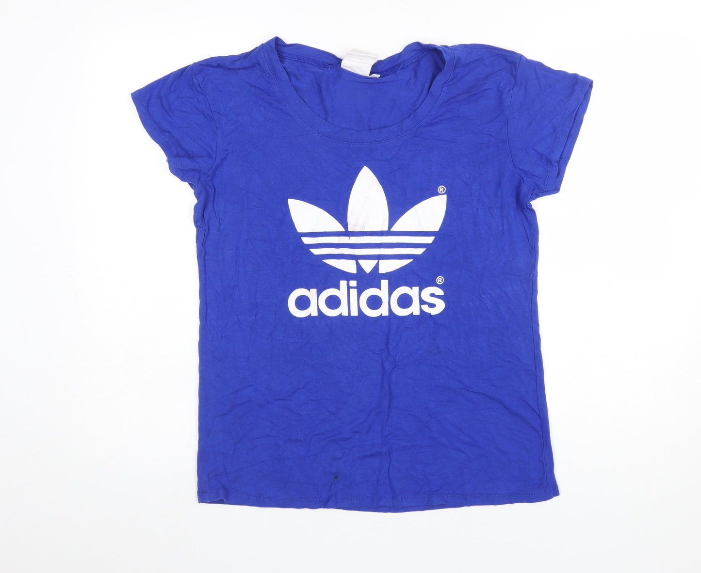Adidas Womens Blue XL Short Sleeve Sports T-Shirt