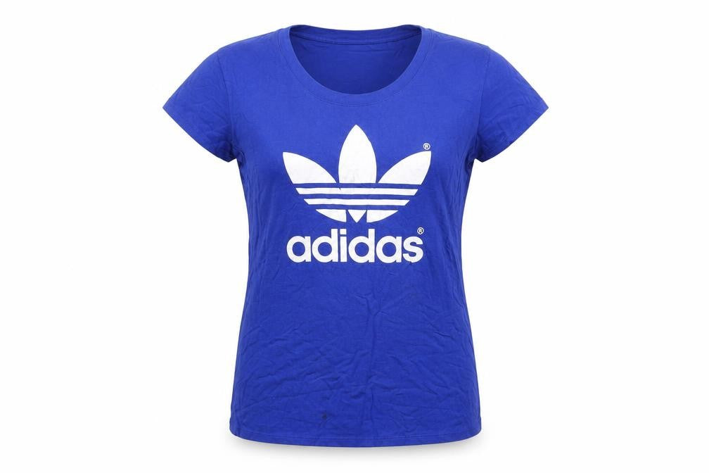 Adidas Womens Blue XL Short Sleeve Sports T-Shirt