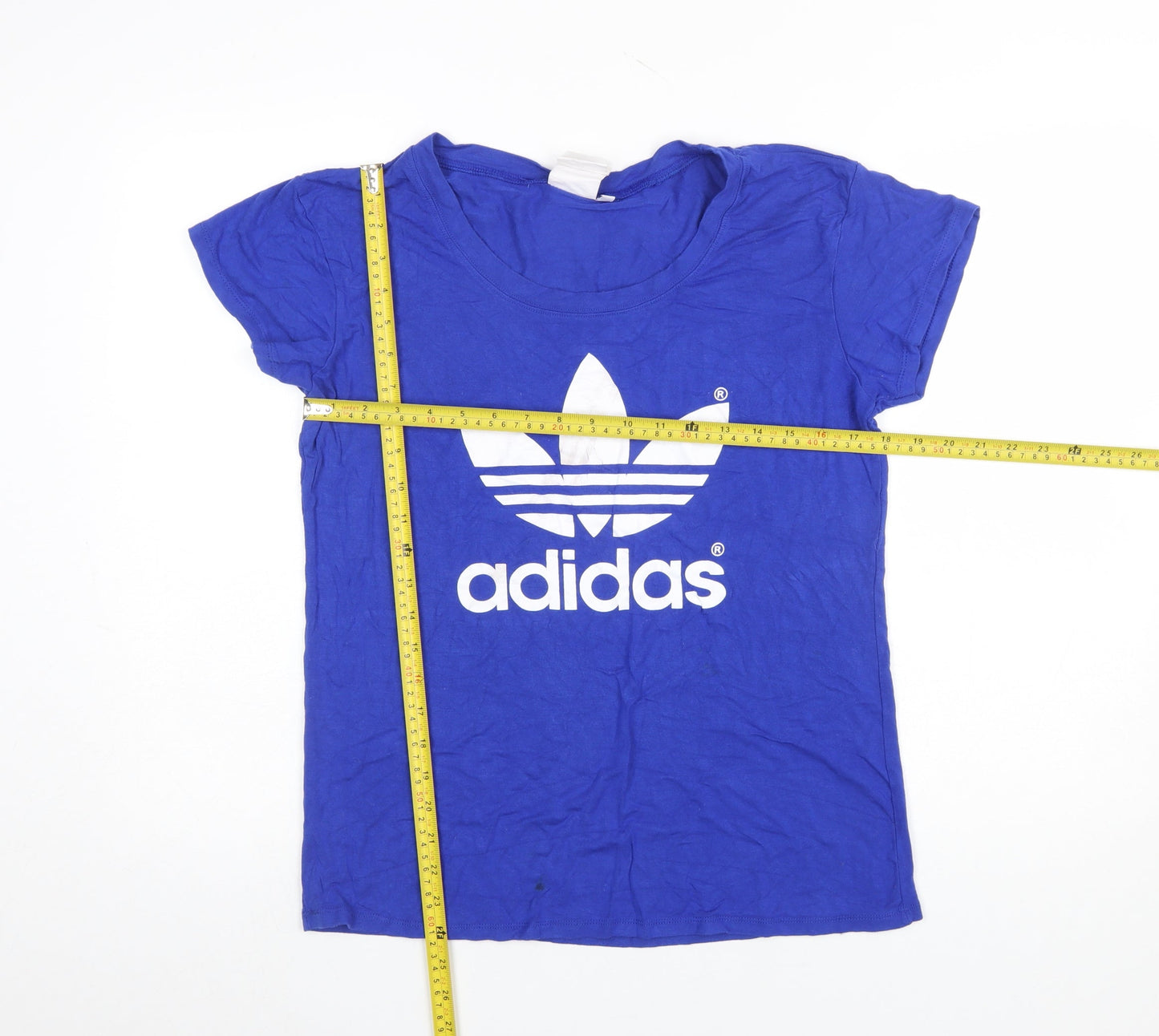 Adidas Womens Blue XL Short Sleeve Sports T-Shirt