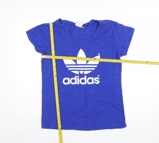 Adidas Womens Blue XL Short Sleeve Sports T-Shirt