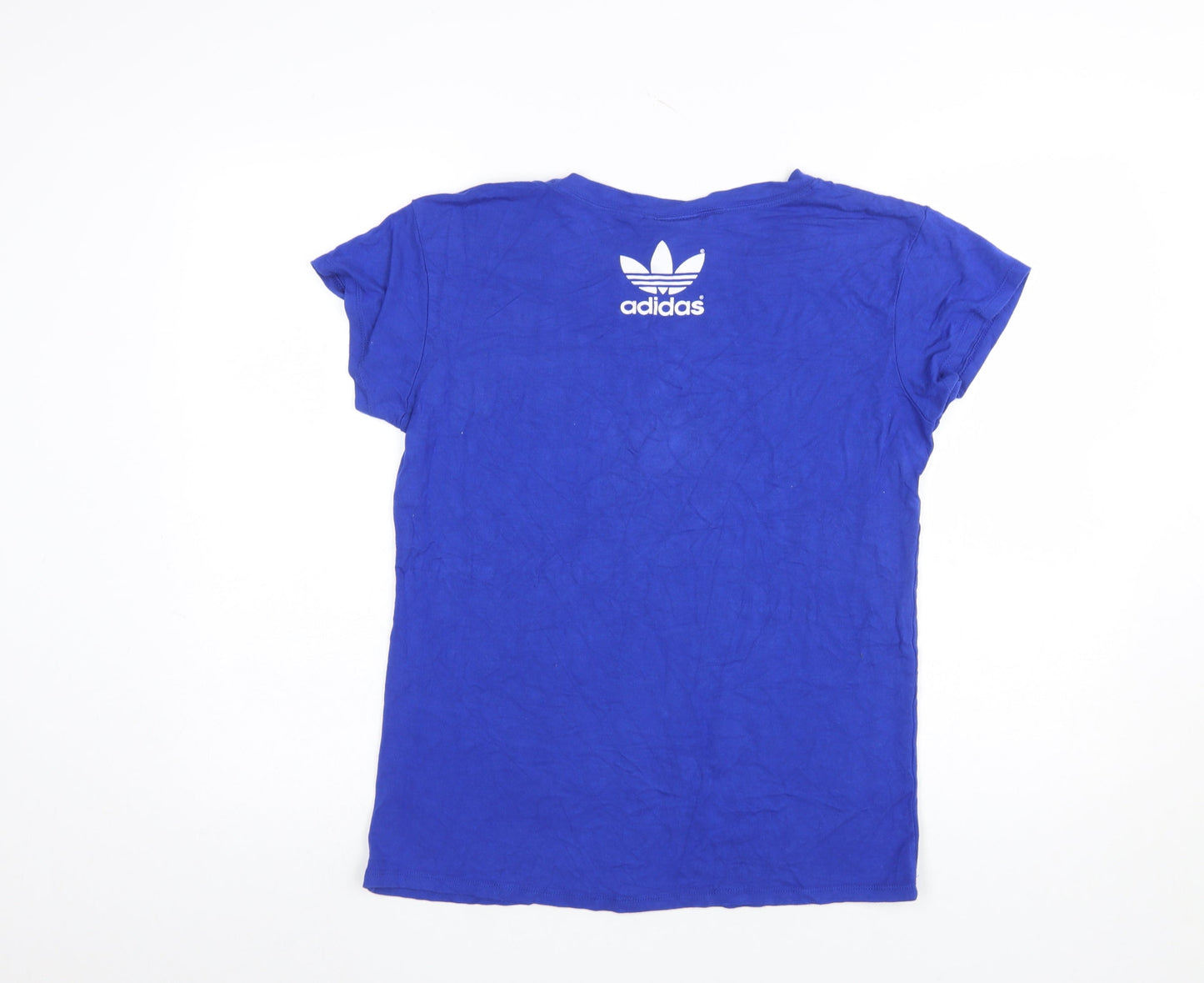 Adidas Womens Blue XL Short Sleeve Sports T-Shirt