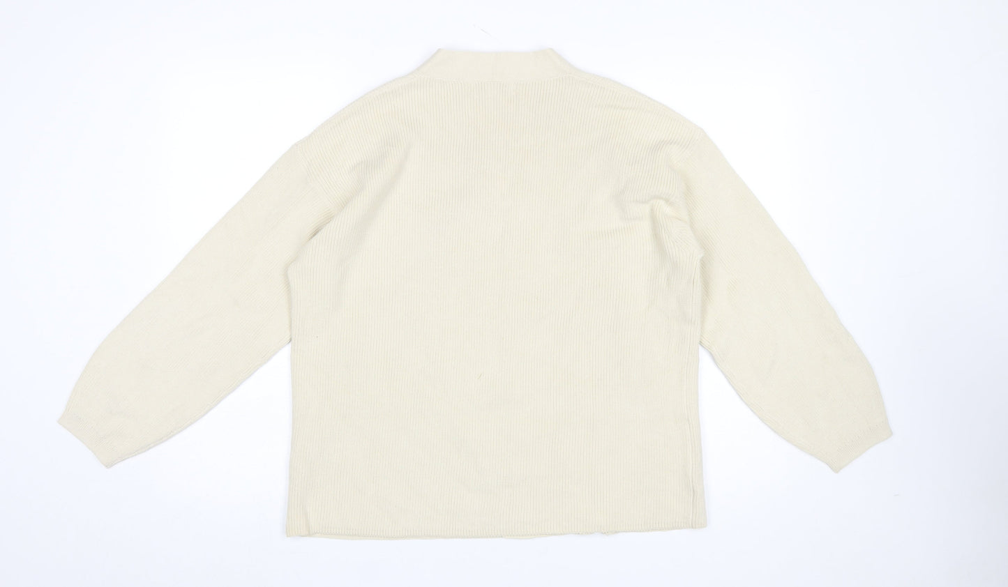 Marks and Spencer Women’s Beige Knit Long Sleeve Cardigan M