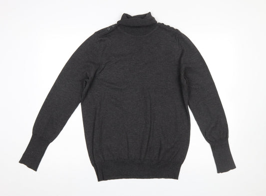 Joseph A. Women’s Grey Roll Neck Knit Jumper Size L