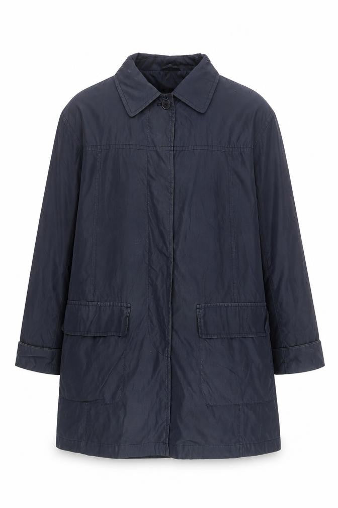 InWear Men's Black M Mid-Length Rain Coat Water Resistant Jacket