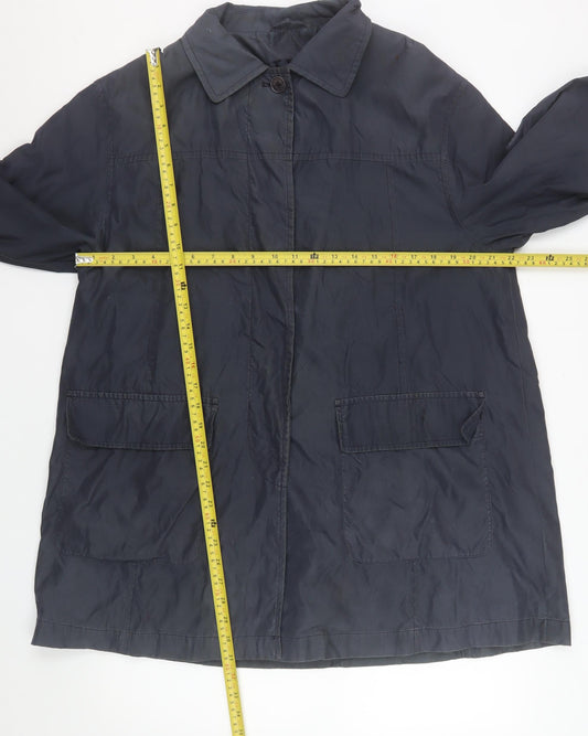InWear Men's Black M Mid-Length Rain Coat Water Resistant Jacket
