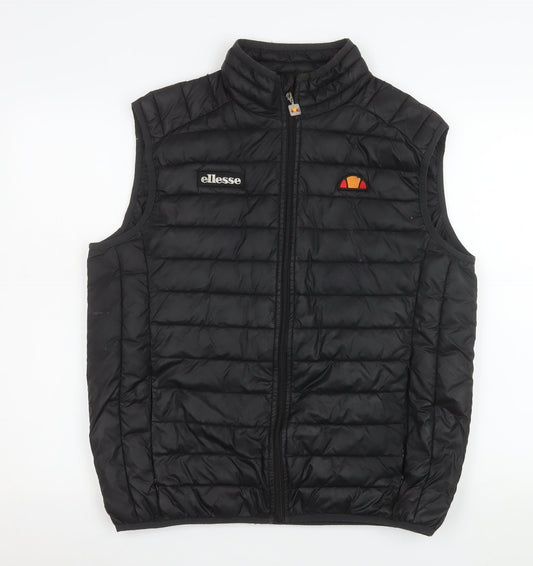 Ellesse Men's Black Padded Puffer Waistcoat M Regular Fit