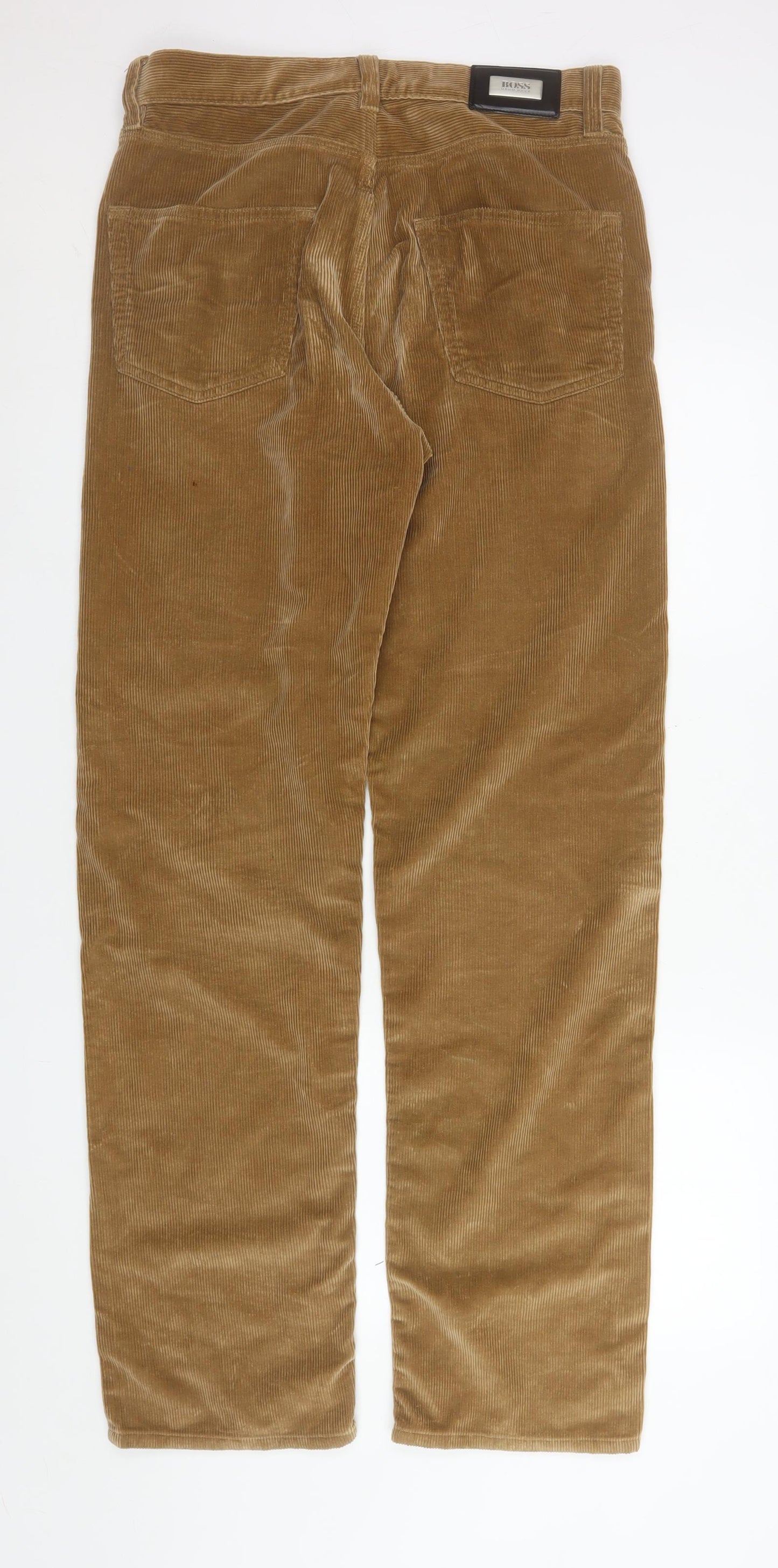 Hugo Boss Men's Brown Corduroy Alabama Trousers W32 L34