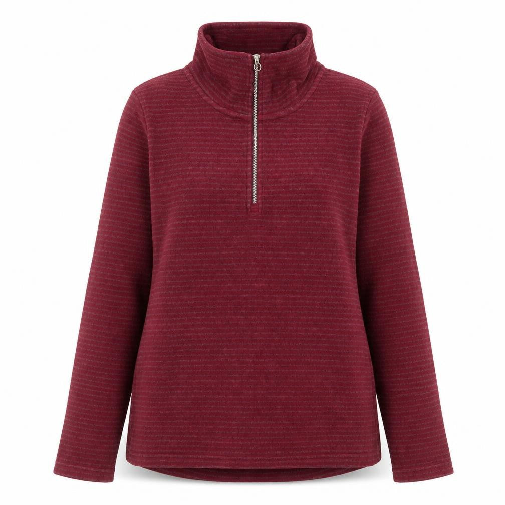 Regatta Great Outdoors Women's Red 1/2 Zip Pullover Fleece UK 14