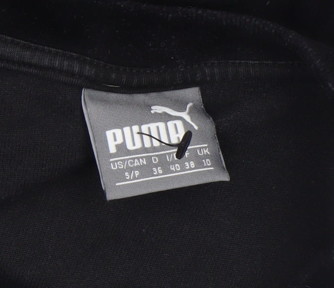 Puma Womens Black Size 10 Velour Pullover Sweatshirt