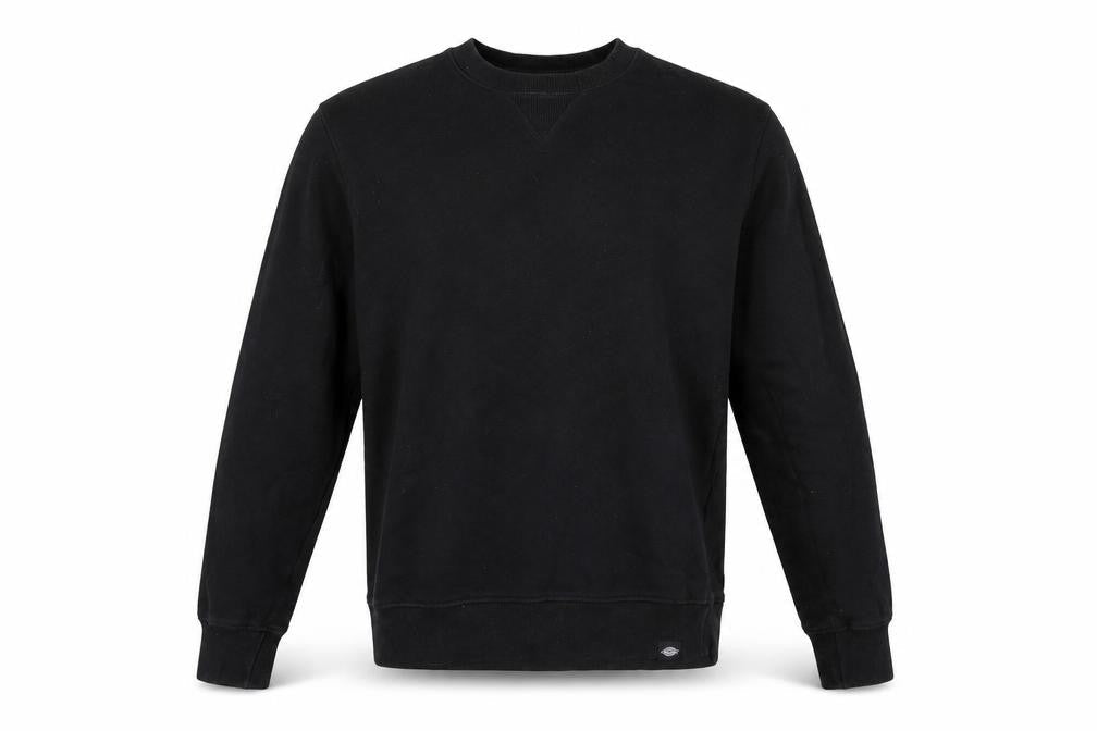 Dickies Men's Black XS Crew Neck Cotton Pullover Sweatshirt