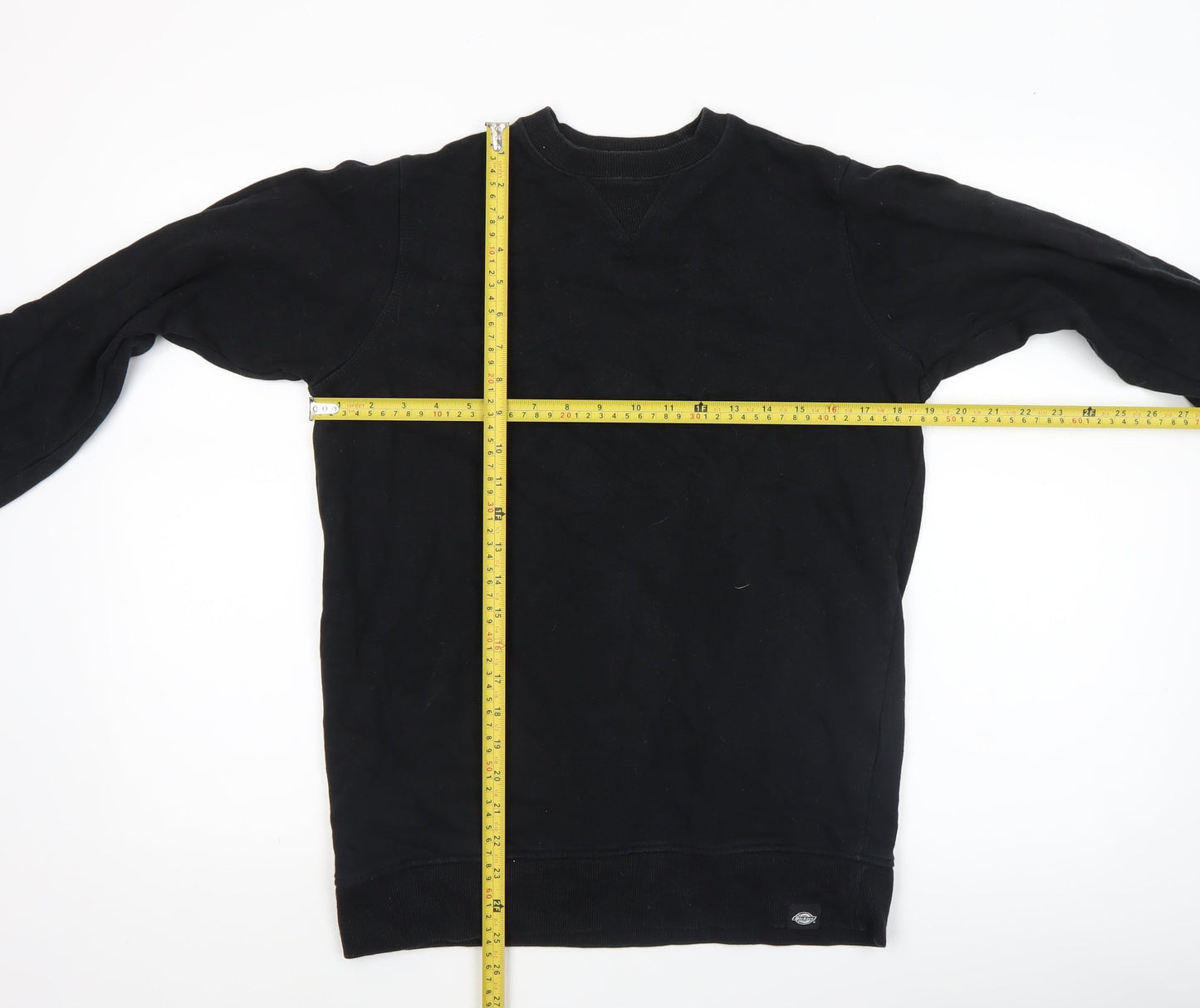 Dickies Men's Black XS Crew Neck Cotton Pullover Sweatshirt