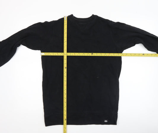 Dickies Men's Black XS Crew Neck Cotton Pullover Sweatshirt