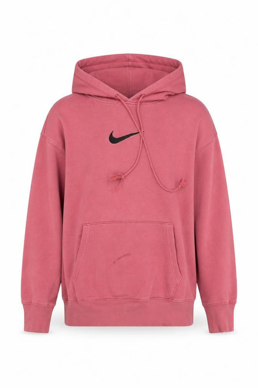 Nike Men’s Pink Pullover Hoodie Size S Cotton Blend Casual Sweatshirt