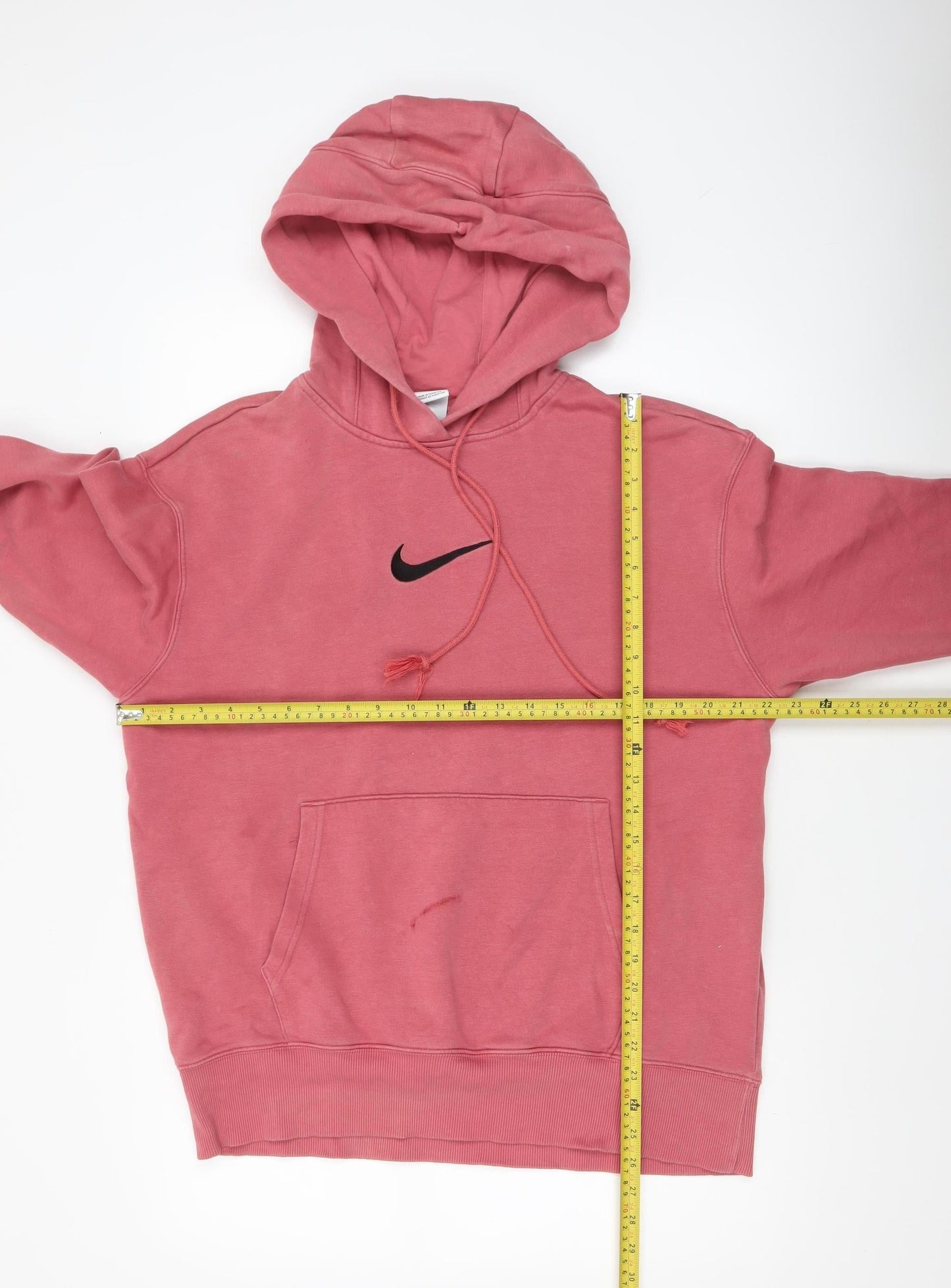 Nike Men’s Pink Pullover Hoodie Size S Cotton Blend Casual Sweatshirt