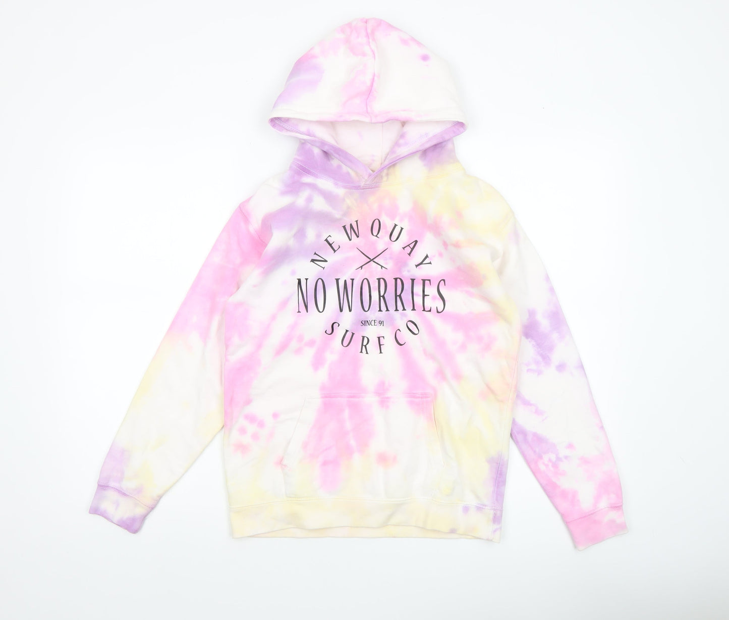 Just Hoods Girls Multicoloured Tie-Dye Pullover Hoodie 12-13 Years