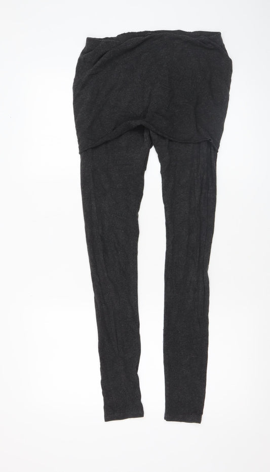 AllSaints Women's Black Mid Rise Jersey Leggings Size M