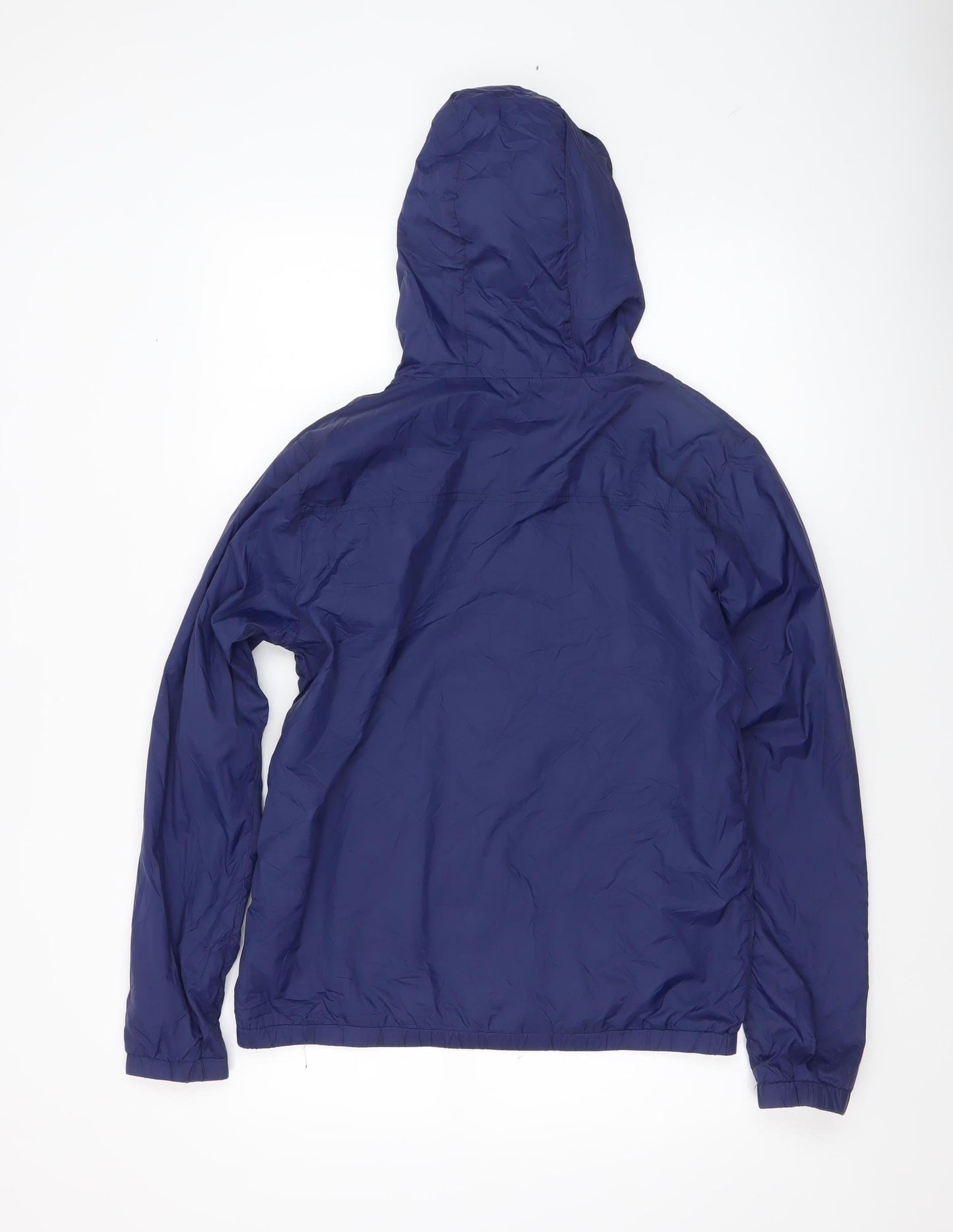 Urban Beach Women's Blue Hooded Windbreaker Jacket Size 12