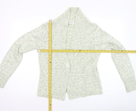 Kaliko Women’s Ivory Long Sleeve Chunky Knit Cardigan Size 12