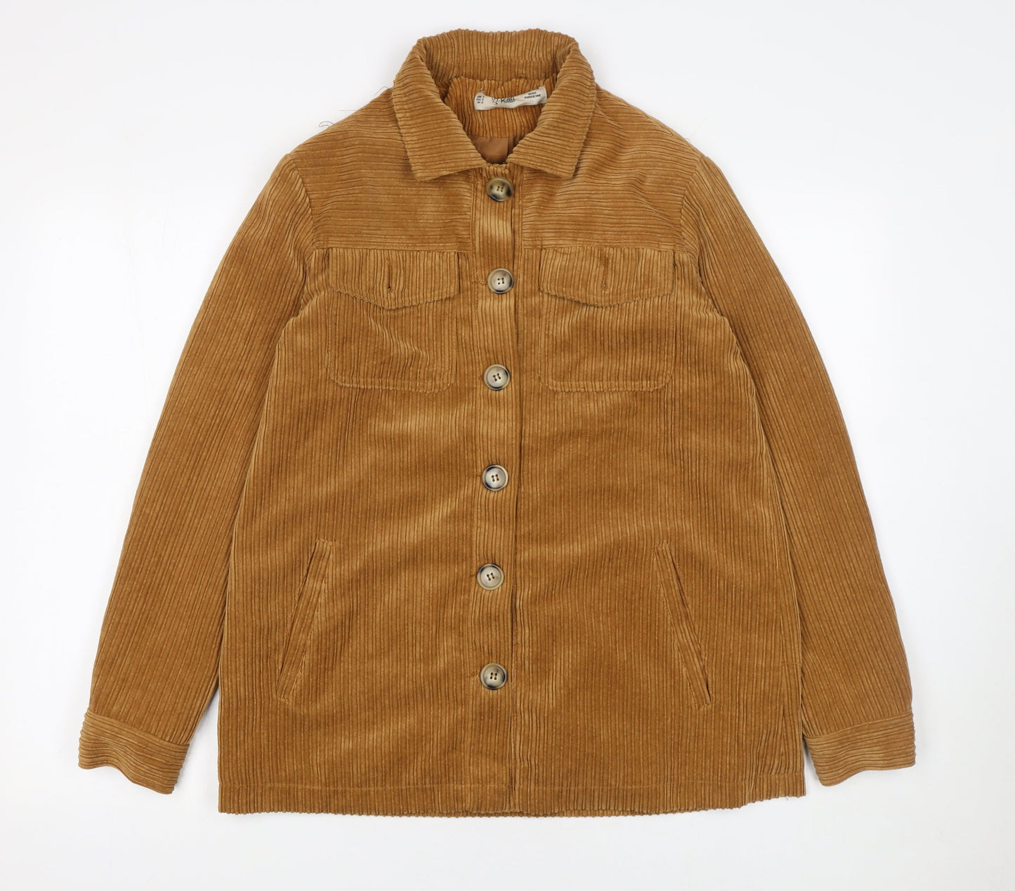 K.Zell Women Brown Corduroy Button Blazer Jacket Size S