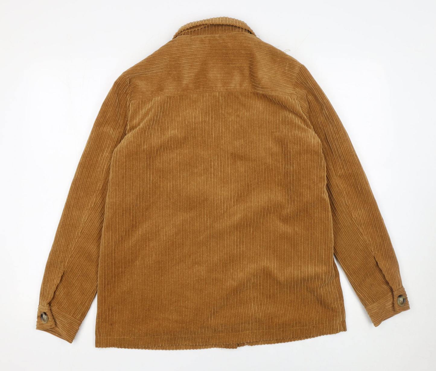 K.Zell Women Brown Corduroy Button Blazer Jacket Size S