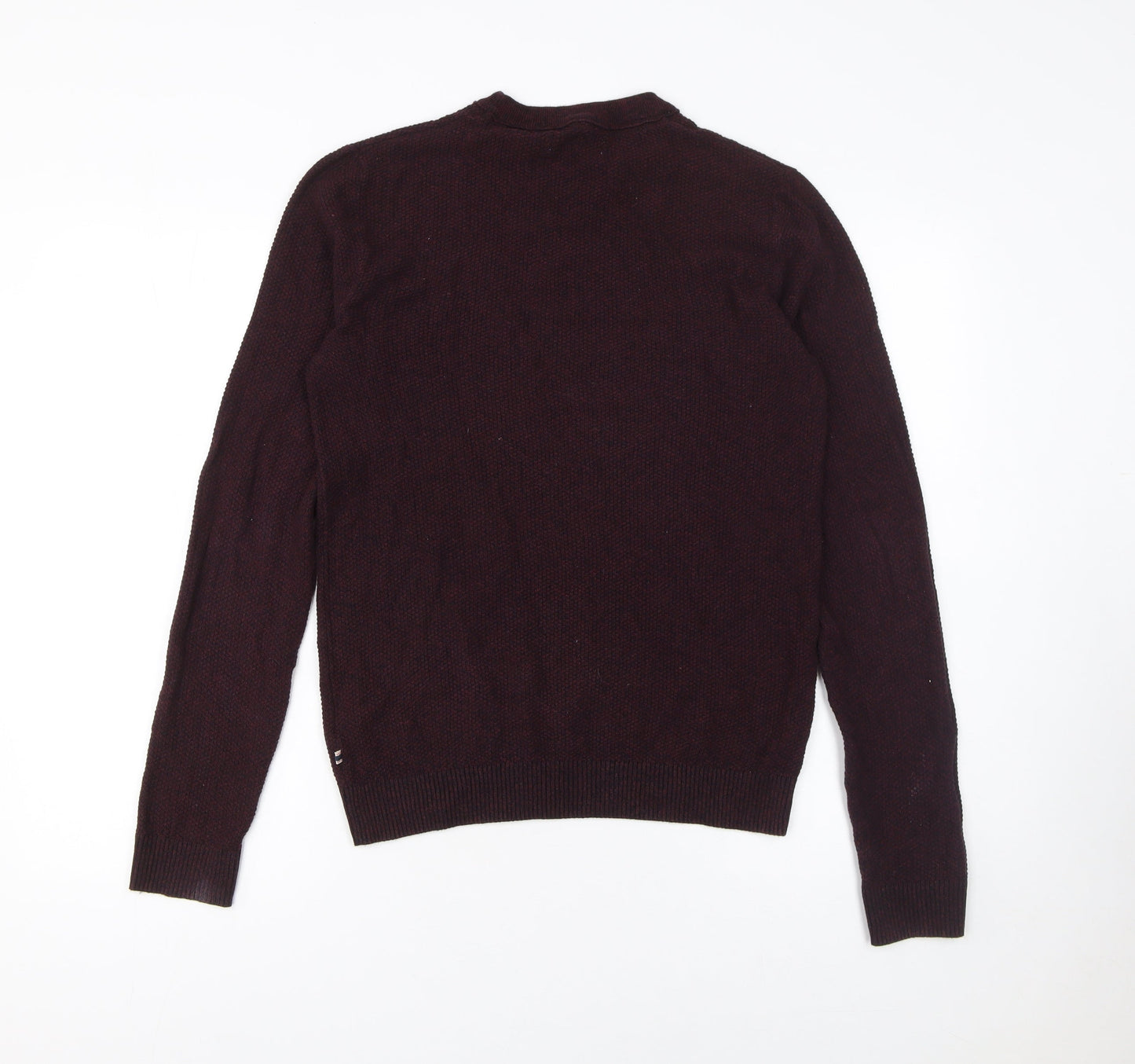 Jack & Jones Men’s Brown Cotton Crew Neck Pullover Jumper Size S