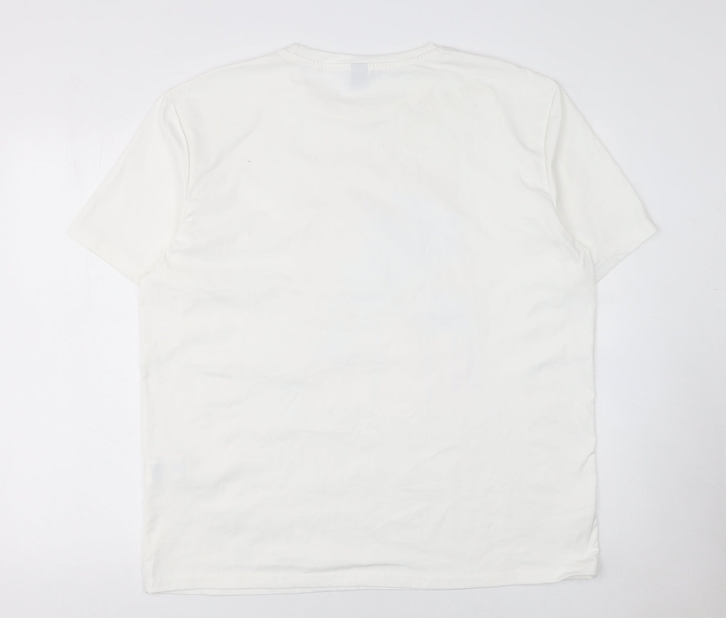 Manfinity Men’s White Summer Rhapsody Graphic Print T-Shirt XXL