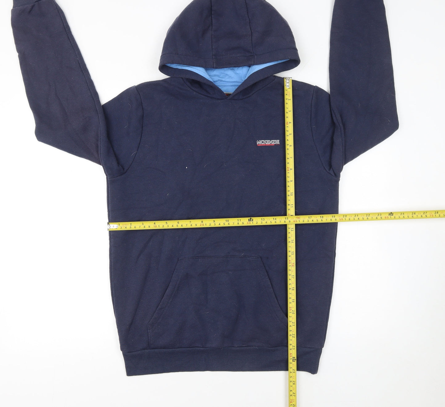 McKenzie Boys Blue Pullover Hoodie 13-15 Years Regular Fit Hooded Sweatshirt