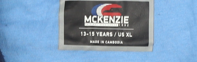 McKenzie Boys Blue Pullover Hoodie 13-15 Years Regular Fit Hooded Sweatshirt