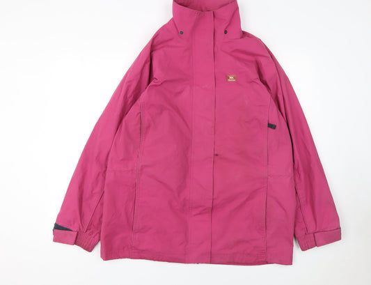 Trespass Women’s Pink Waterproof Parka Jacket Size L
