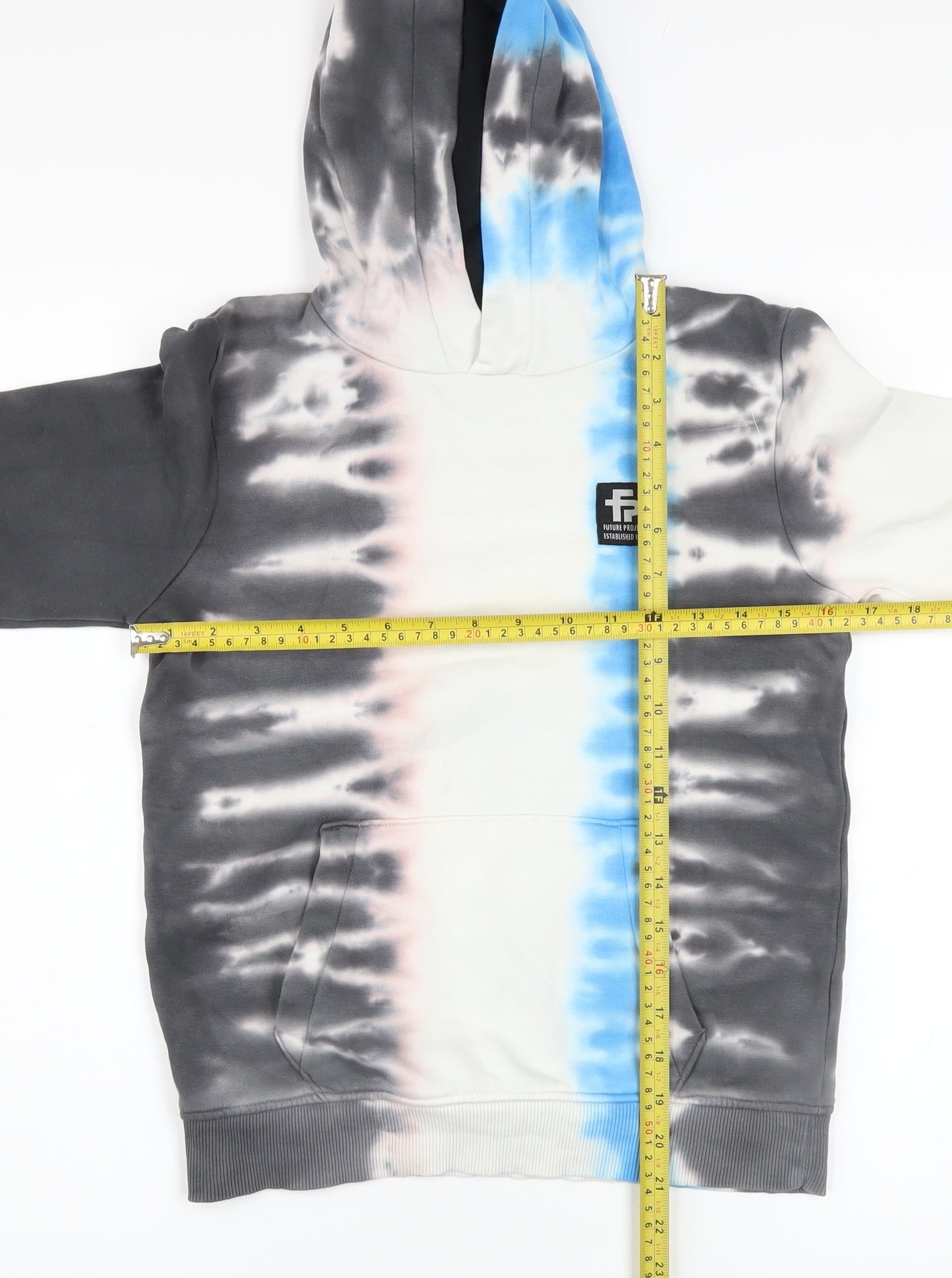 George Boys Multicoloured Tie-Dye Pullover Hoodie 9-10 Years Cotton Blend