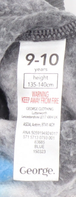 George Boys Multicoloured Tie-Dye Pullover Hoodie 9-10 Years Cotton Blend