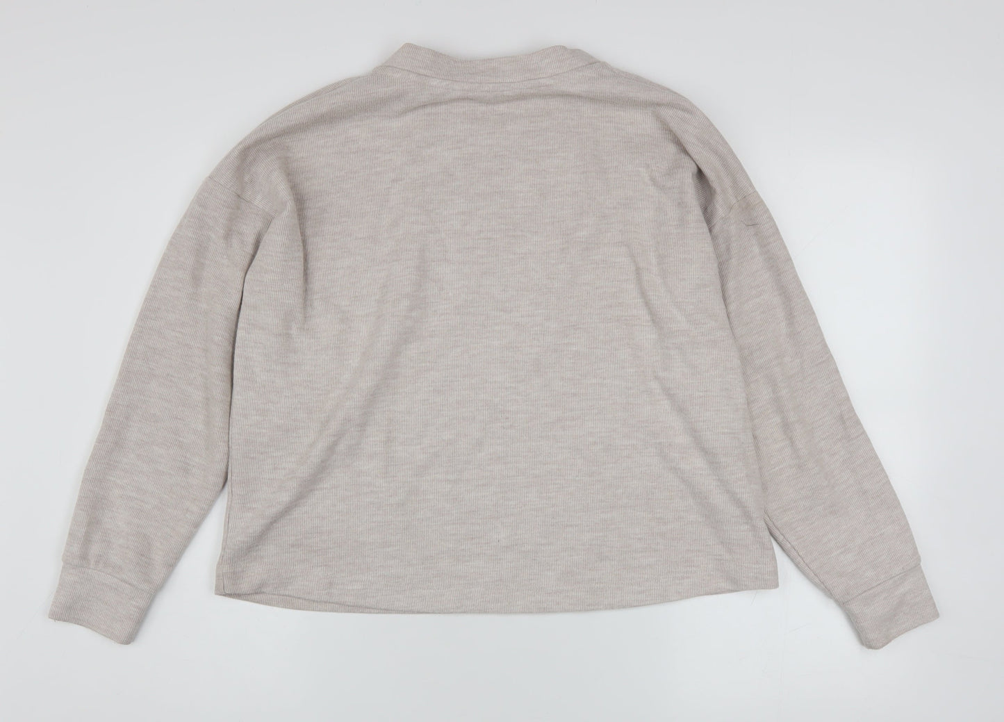 River Island Women’s Beige Relaxed Sweatshirt XS Cotton Blend