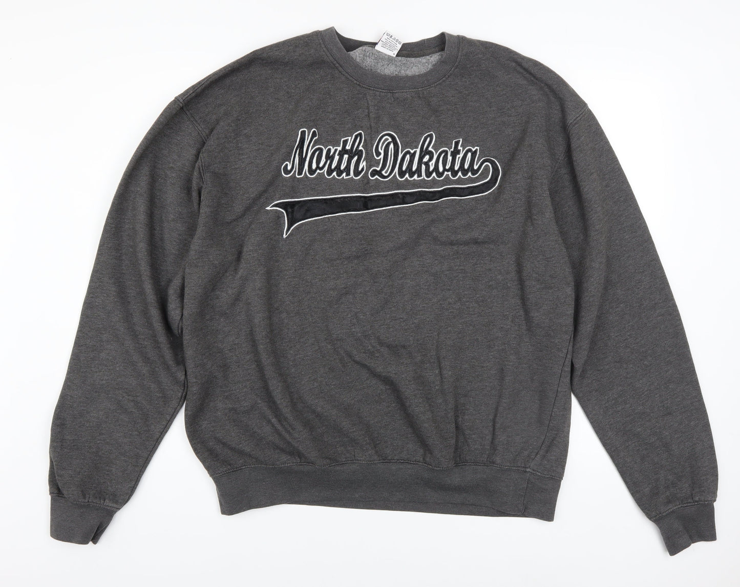 Dimco Apparel Men's Grey 2XL Pullover Crew Neck North Dakota Sweatshirt